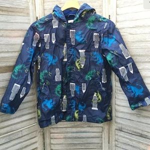Gymboree Godzilla Rain Jacket Sz 10/12